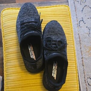 Skechers Black Textile Sneakers